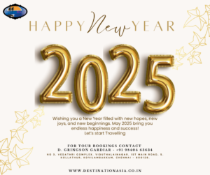 Happy New Year 2025 ❤️ | Wishing you and your family | Let's Start Travelling. . For tour bookings contact D. Gringson Gardiar - +91 98404 63634